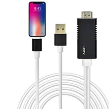 New Arrival Cable For Lightning to HDMI Adapter USB Cable HDMI 1080P Audio Adapter Smart Converter Cable for iPhone 8 7 6 5 New Arrival Cable For Lightning to HDMI Adapter USB Cable HDMI 1080P Audio Adapter Smart Converter Cable for iPhone 8 7 6 5