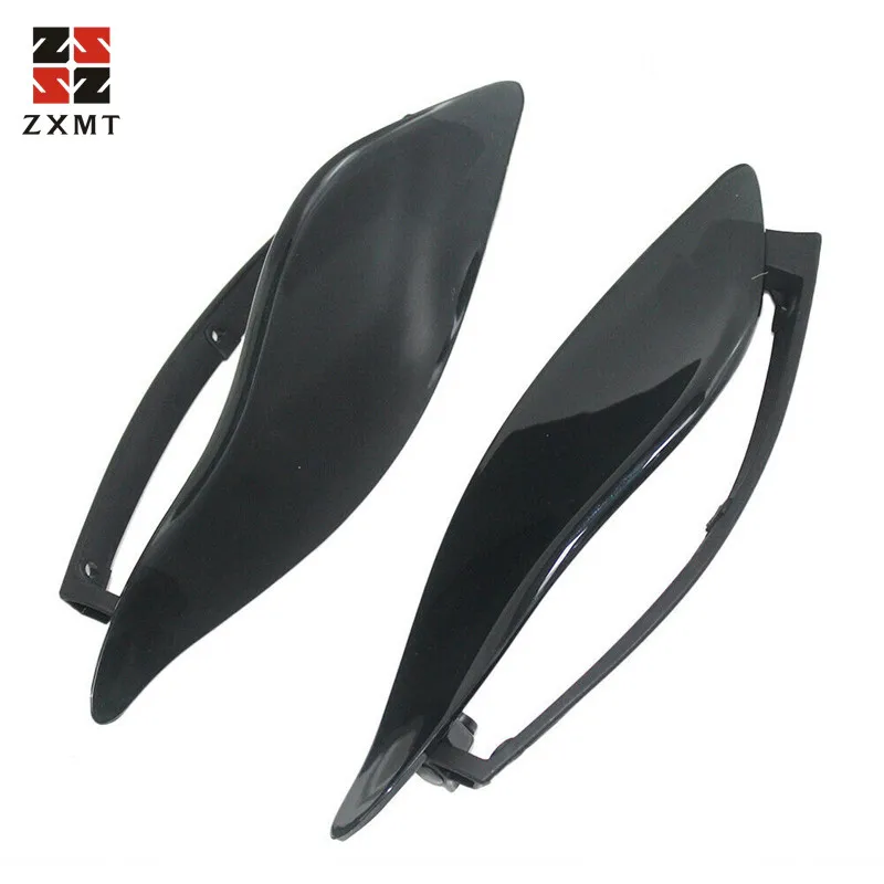 

ZXMT Windshield ABS Side Wing Windshield Air Black Deflector for Harley Davidson Touring Electra Street Tri Glide 2014-2019 17