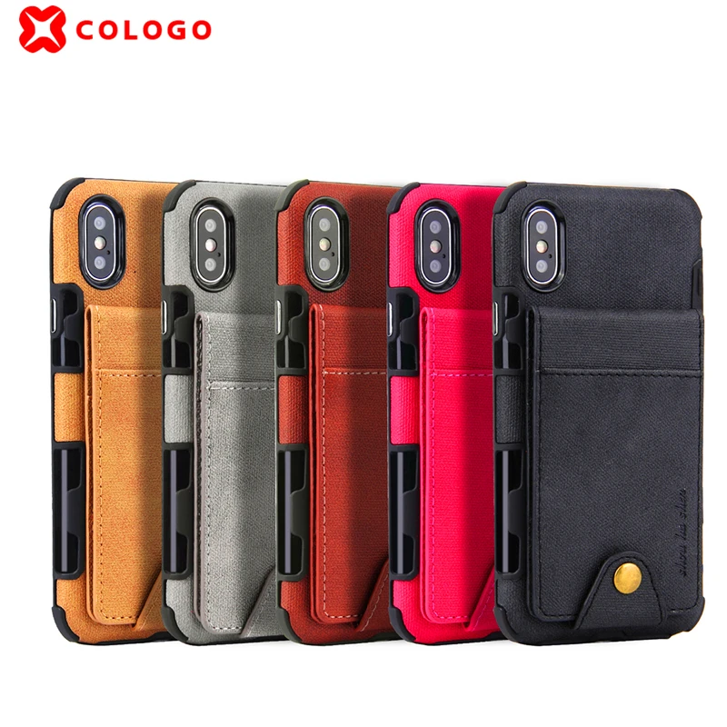

New Drawing phone cover case for iphone 6 S 7 8 plus X XR XS MAX fashion Multi-function card wallet Buckle Anti-fall phone coque