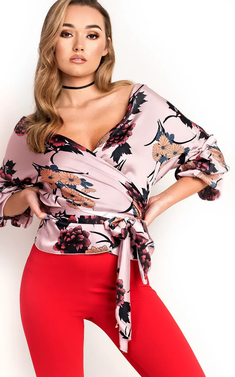 

women blouse streetwear fashion shirt female retro style tops elegance clothing plus size ladies casual print floral v-neck