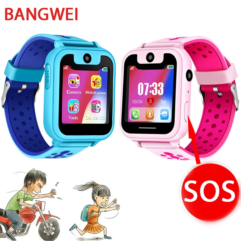 

LIGE New Smart watch LBS Kids Smart Watches Baby Watch for Children SOS Call Location Finder Locator Tracker Anti Lost Monitor