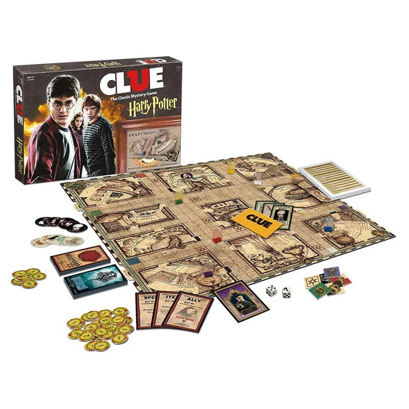 

Harri Potter Clue Game Collector's Edition Board Game Brand New Sealed Family Card Game for Children