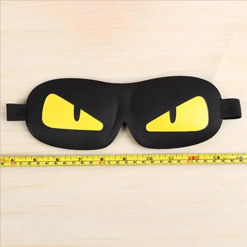 1 шт. крутая маска для сна с мультяшным рисунком черная бандаж глаз|eye shade|sleeping eye