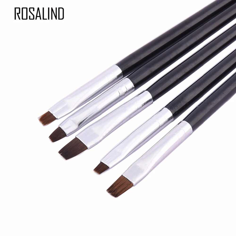 Набор кистей для нейл арта Rosalind 5 шт./компл. гелевого маникюра|brush for drawing|brush nail artbrush