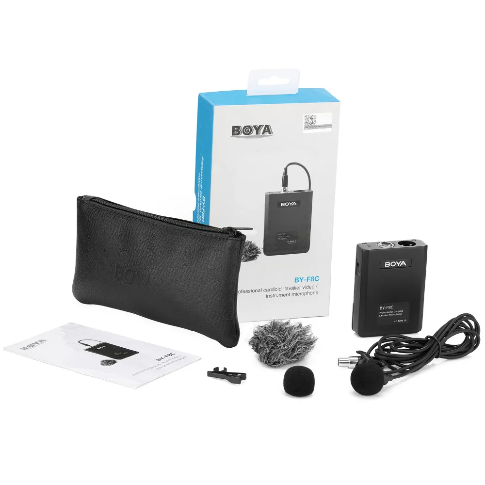 BOYA Профессиональный Петличный Микрофон XLR для цифровой зеркальной камеры Sony