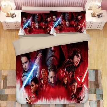 

3D Star Wars Bedding Set Duvet Cover Set Pillowcases single double Queen king Customizable bedclothes cartoon quilt cover sets
