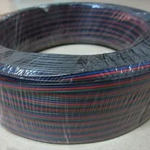 50 м/лот, rgb 4PIN кабель провода для LED RGB полосы, 22awg RGB 4 вида цветов, 4PIN луженой меди расширить проволоки