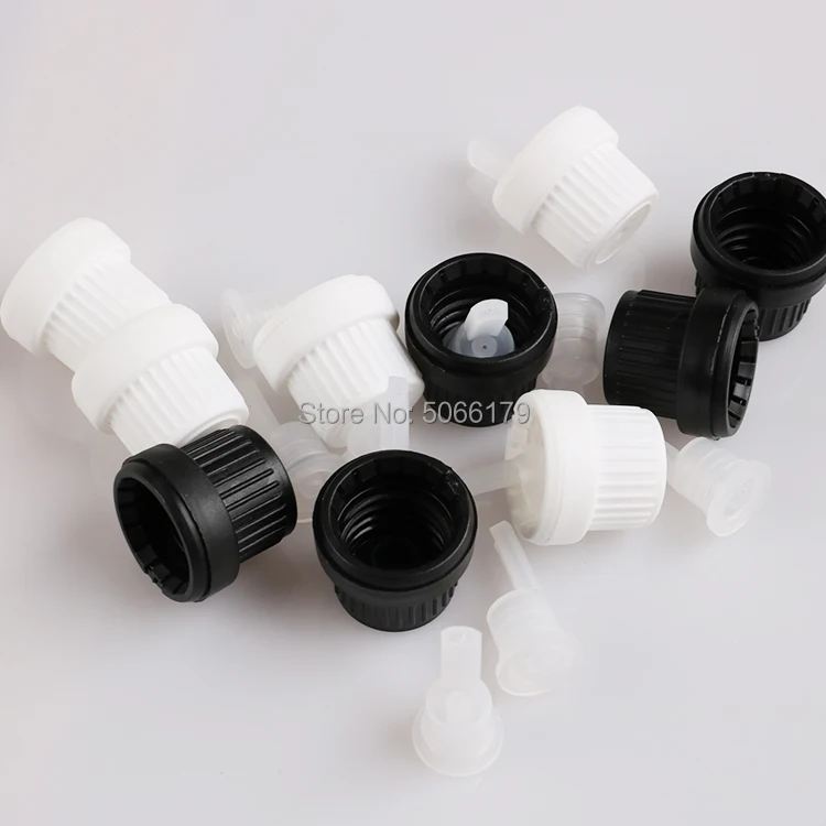 

18mm Plastic Cap with Drop Plug for Essential Oil Bottle, Screw Tamper Evident Cap for 5ml/10ml/15ml/20ml/30ml/50ml/100ml