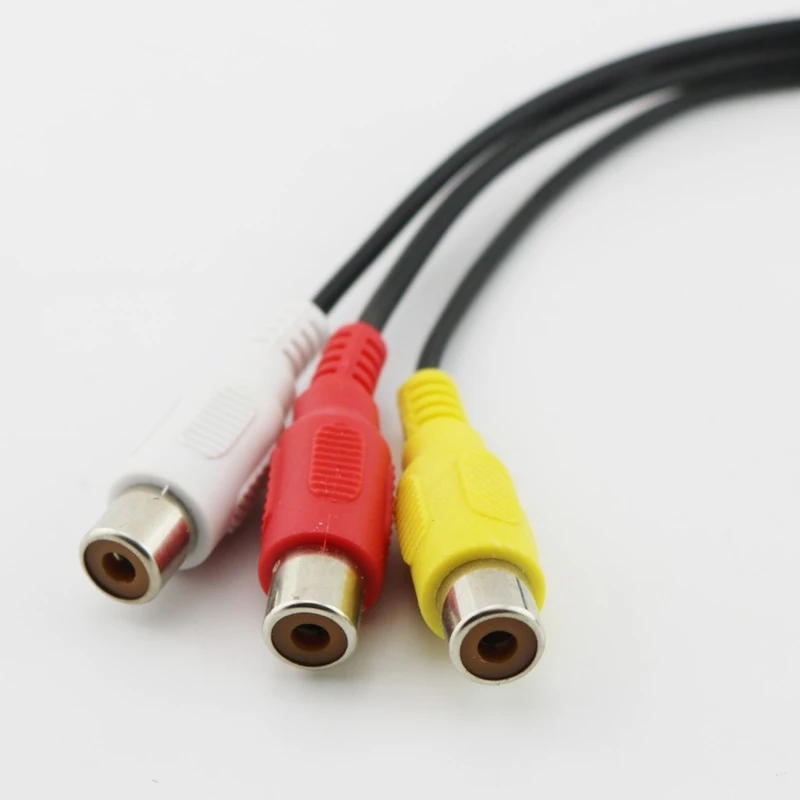 1 шт. Usb штекер в 3 Rca Женский адаптер аудио конвертер видео Av A/V кабель на для Hdtv Tv