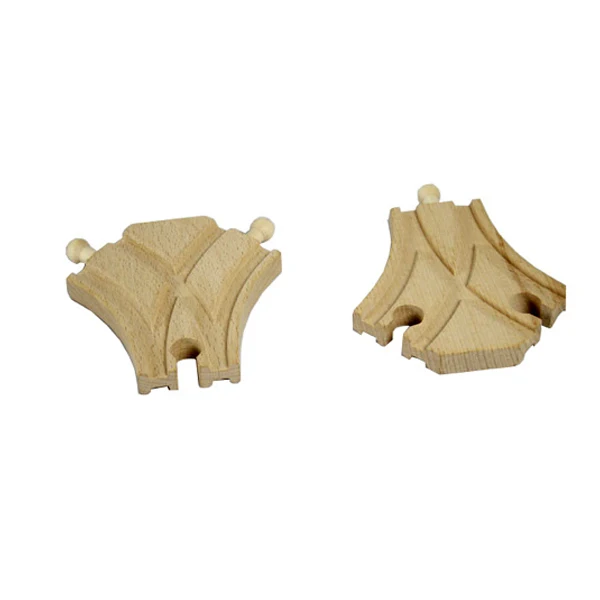 

D549 double arc bifurcation orbit Suitable for the train wooden rail toy accessories Compatible with BRIO tracks
