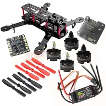 DIY QAV250 ZMR250 Quadcopter HP T2204 2300KV Motor EMAX BLHeli 20A ESC NAZE32 6DOF FC Matek Power Hub