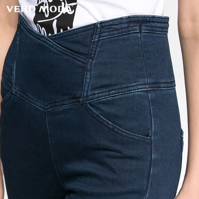 Vero Moda джинсы женские О товаре с высокой талией облегающие брюки; эластичные маленькие свободного кроя Джинсы зауженные джинсы женские | 316349506