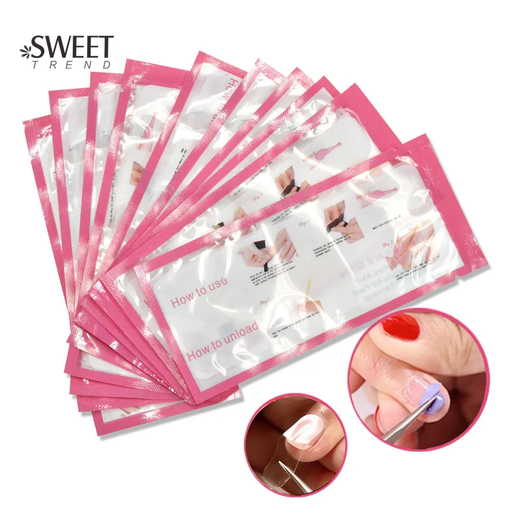 

10pcs Transparent Nail Guard Glue Peel Off Stickers Easy Fast Clean for Nail Art Painting Polish UV Gel Manicure Tools LANJ120