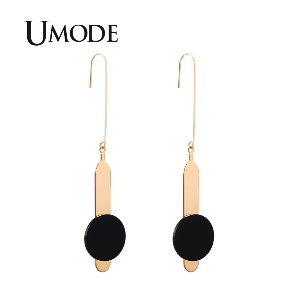 

UMODE Fashion 2018 New Long Hook Drop Earrings for Women Acrylic Jewelry Earrings Party Girl's Gifts Jewelries Bijoux AUE0432