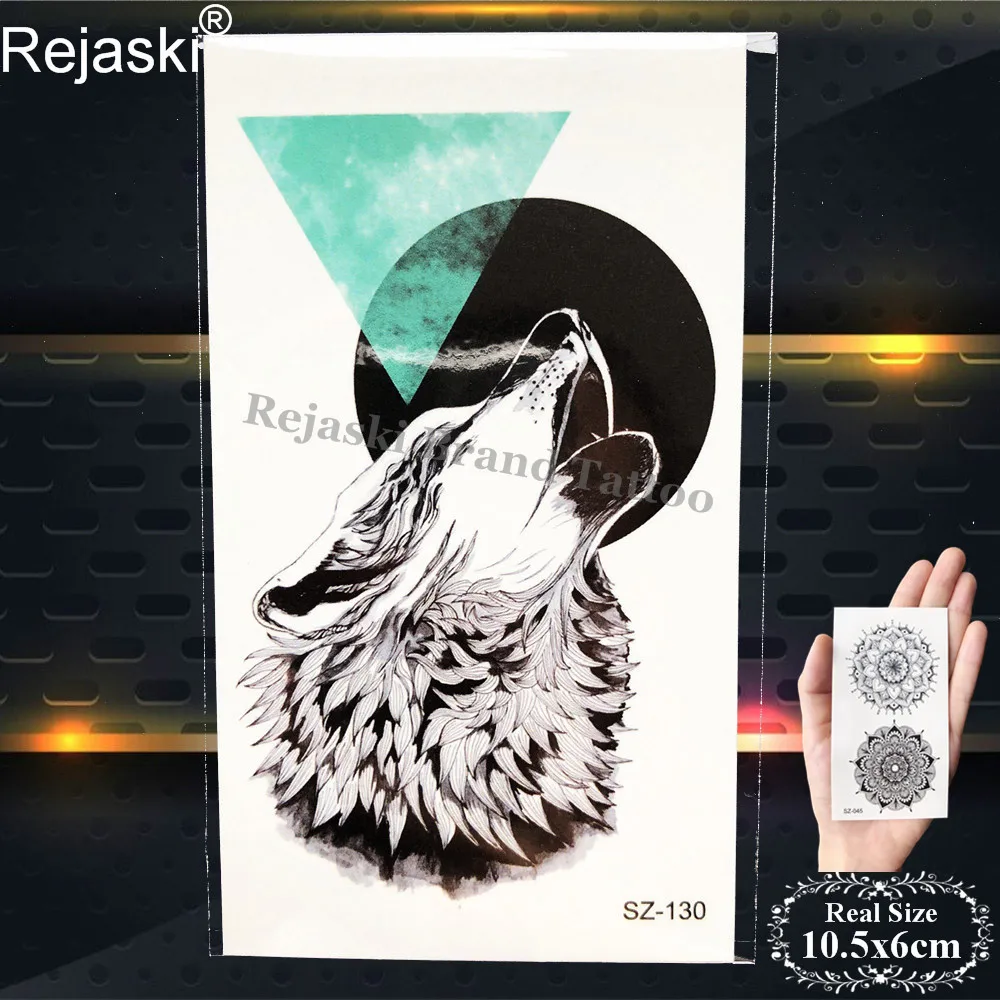 Rejaski красота для временного макияжа тату стикер женский боди арт рукав хны Тотем