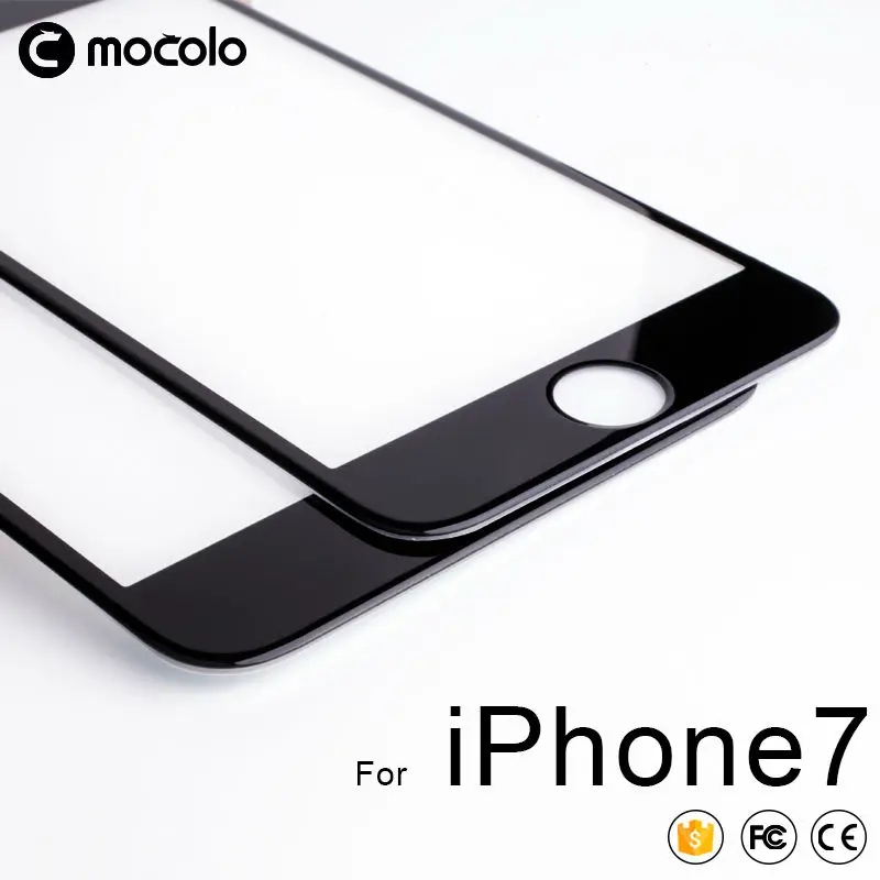 Изогнутое закаленное 3d стекло Mocolo для iPhone 7 с полным покрытием экрана Защитная