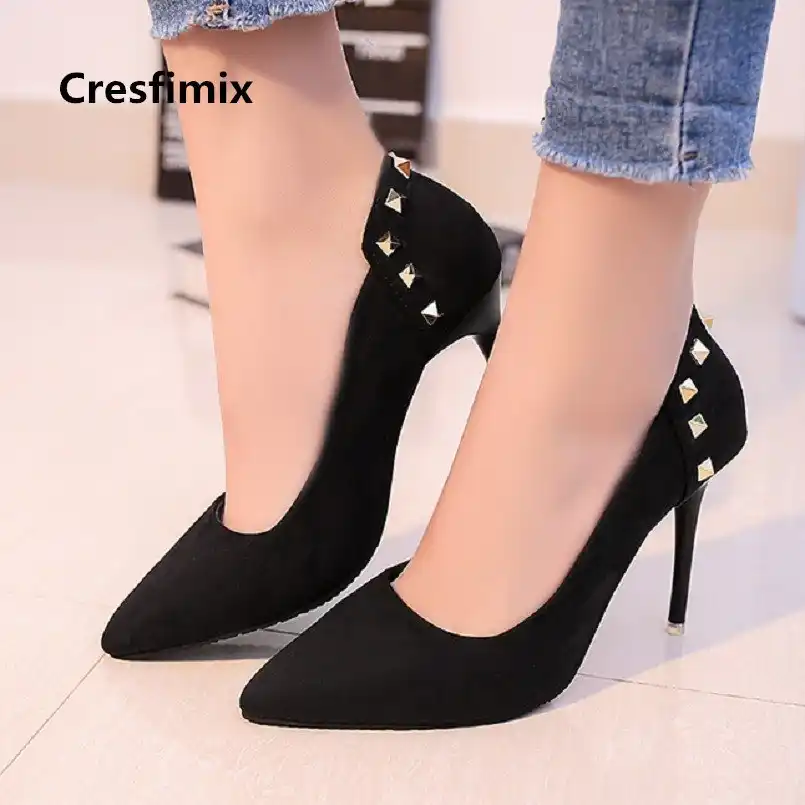 Women Fashion Sweet Black Comfortable High Heel Pumps Lady Casaul