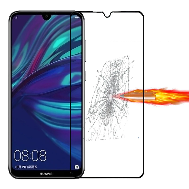 Защитное стекло закаленное 2.5D 9H HD для Huawei Y7 2019 Pro enjoy 9 защитная пленка 6 26