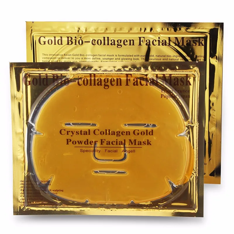 

1000pcs Sheet Mask Gold Bio Collagen Facial Mask Face Mask Moisturizing Anti-aging Beauty Whitening Skin Care Factory Price!!!
