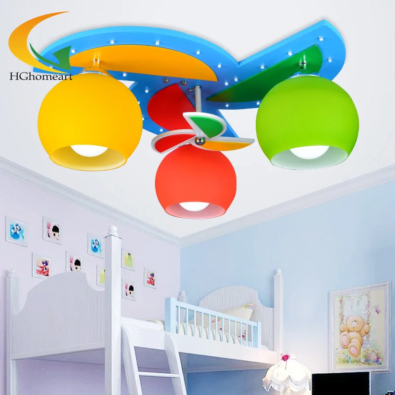 

Ceiling Lights with 3 Heads for Baby Boy Girl Kids' Bedroom Ceiling Lamps Children Room Art Decor LED Home Lighting