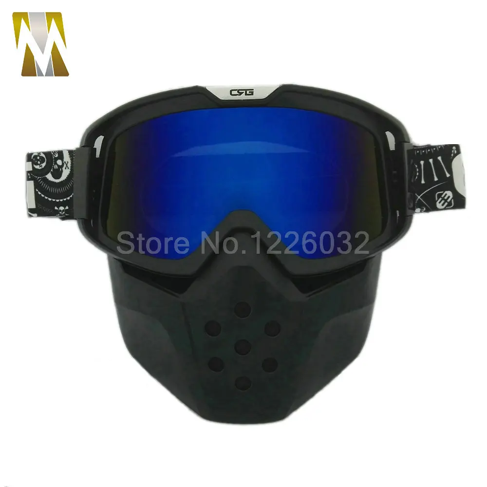 Polished Fiber Motorcycle Goggles Mask, Color : Black At Rs 400 / Piece