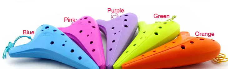 12 отверстий alto C пластиковый каучук AC ocarina flute Ocarina музыкальный инструмент