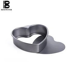 8 дюймов милые в форме сердца форма для торта съемная нижняя углеродистая сталь антипригарная форма для сыра десерт торт форма для духовки для самодельная выпечка