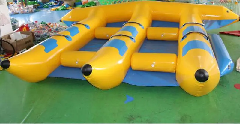 

Inflatable Fly Fish Boat for 6 Persons Slide Sled Banana Boat Water Game
