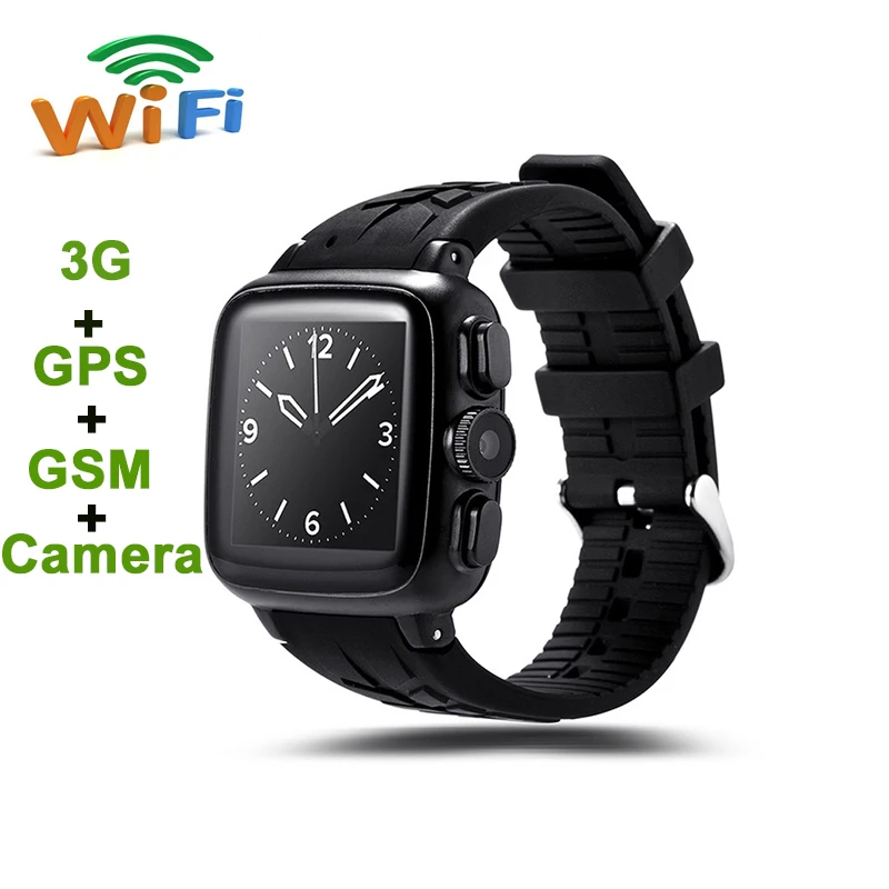 3G Android Wifi smart watch with 3.0MP Camera Support SIM