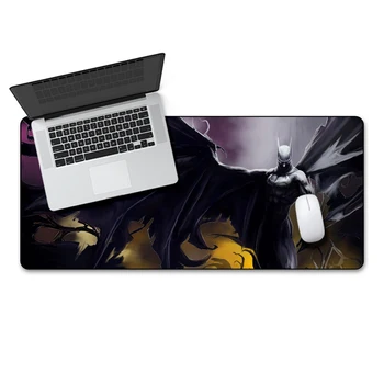 

QQQRGB 90*40cm large mouse pad Batman Batman HD pattern The size is big enough Keyboard protection Help mouse for Overwatch LOL
