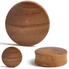 Ретро этнический двойной расклешенный седло деревянный ушной штекер тоннель ювелирные изделия для мужчин женщин Мода ушной расширитель серьги пирсинг 8-30 мм