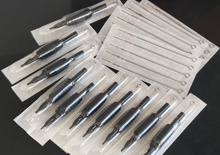 

20Pcs 3/4" (19mm)1RL Disposable Tattoo Grips Tubes with Needles Tips + 20Pcs Sterilized Tattoo Needles 1RL