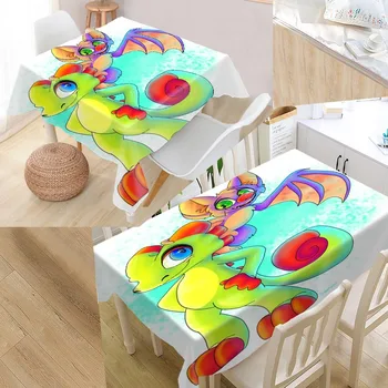 

New Arrival Custom Yooka Laylee Table Cloth Waterproof Oxford Fabric Rectangular Tablecloth Home Party Tablecloth