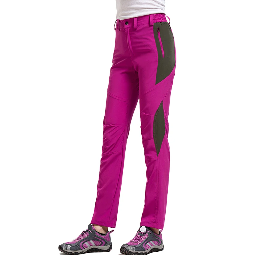 JACKSANQI nuevo de las mujeres de los hombres al aire libre de verano de secado rápido pantalones transpirable elástico de deporte senderismo Camping senderismo pesca pantalones RA145