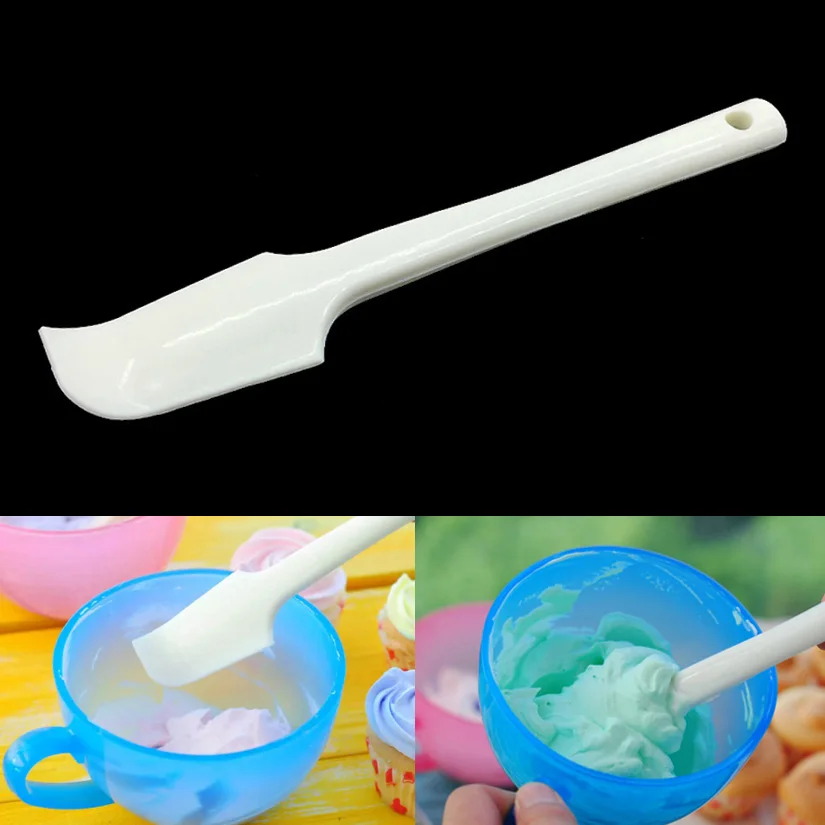 Wholesale 10 Pcs/lot White Silicone Cake Arc Palette Scraper Cream Butter Spatula Mixing Brush Fondant Tools | Дом и сад