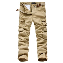 Free Shipping Mens joggers casual Pants military army cargo combat Loose work pants Outdoors Zipper Casual Dress size 30-40#