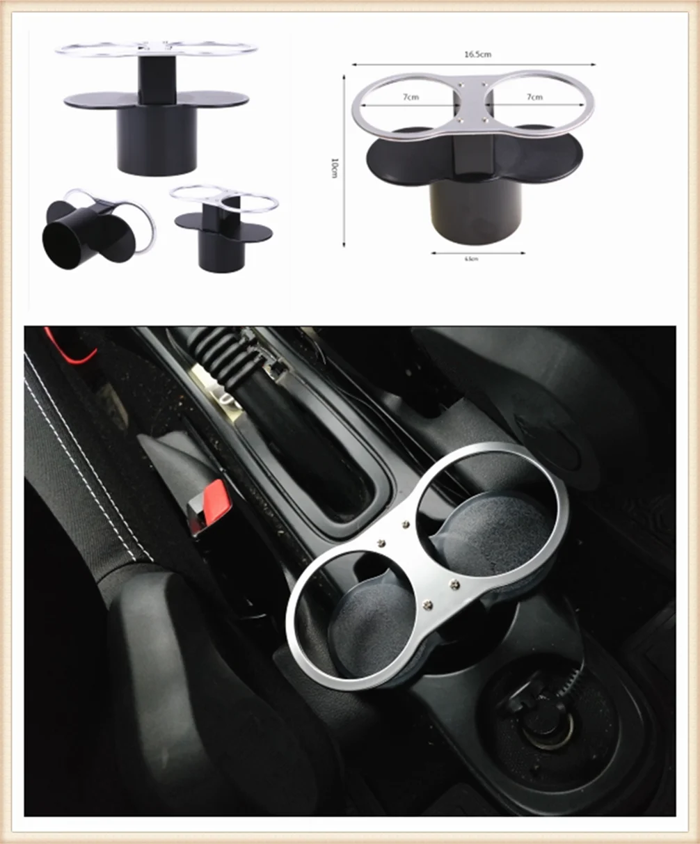 

Auto parts ashtray drink bottle double hole cup holder drinking water for Toyota VIOS LAND CRUISER PRADO COASTER highlander