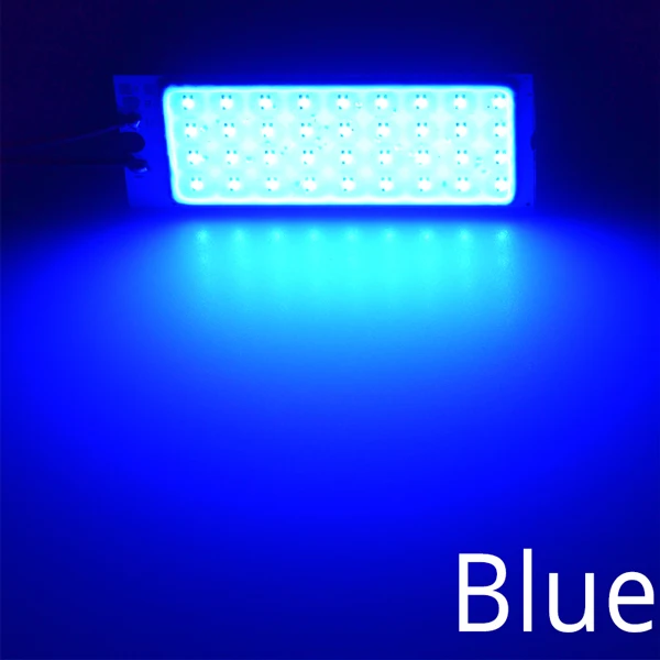 10X Белый Красный T10 Cob 36Led Автомобильные светодиодные лампы w5w C5W 194 панельные лампы Авто дверная лампа для чтения запасной купол фестон светильник BA9S DC 12v - Испускаемый цвет: Синий