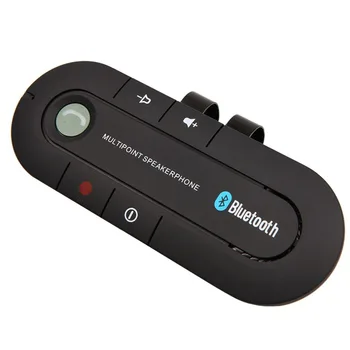 

Bluetooth Handsfree Car Kit Wireless Bluetooth Speaker Phone MP3 Music Player Sun Visor Clip Speakerphone with Car Charger