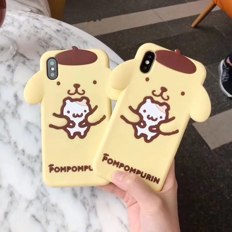 Мягкий силиконовый чехол для apple iphone X Xs 7 8 6 6s Plus милая резинка гелевый Чехол