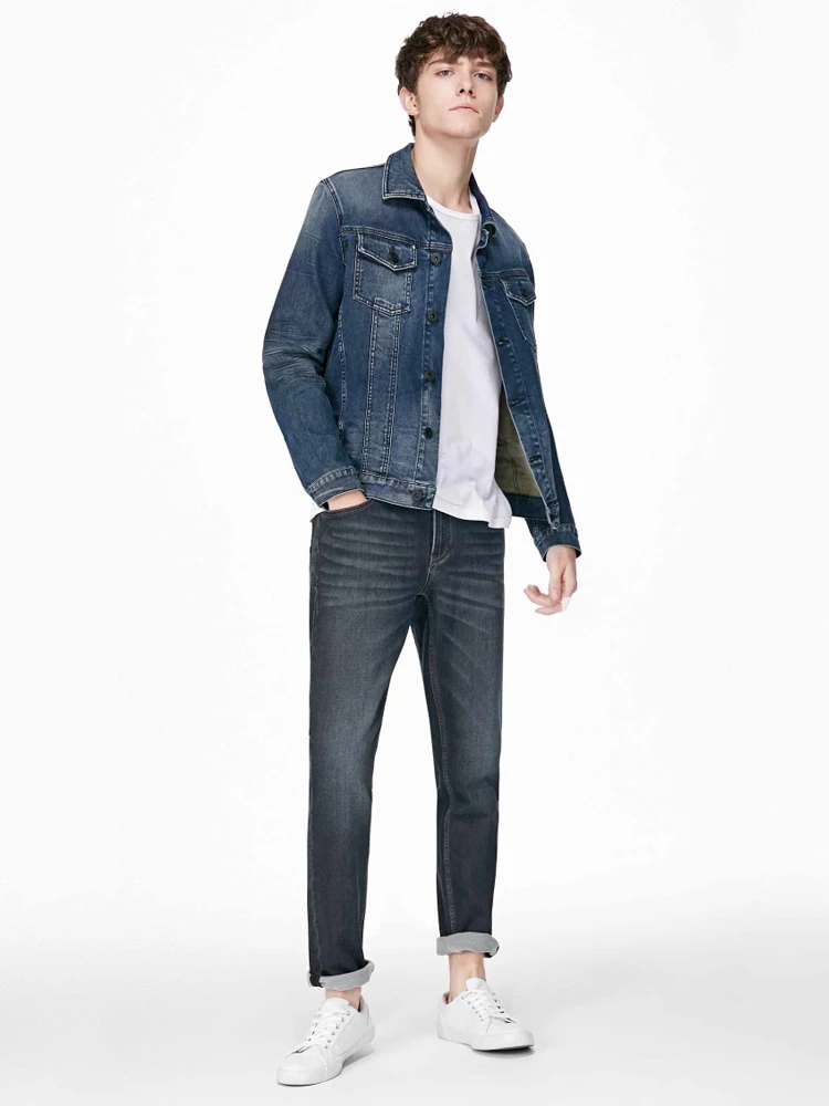 Jack Jones Новая мода Повседневная Эластичная Ткань slim fit джинсы мужские | 217332573