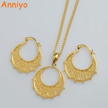 Anniyo маленький размер эфиопские Ювелирные наборы для девочек ожерелье и серьги для женщин/детей эритрейские этнические ювелирные изделия Африканский набор#002816