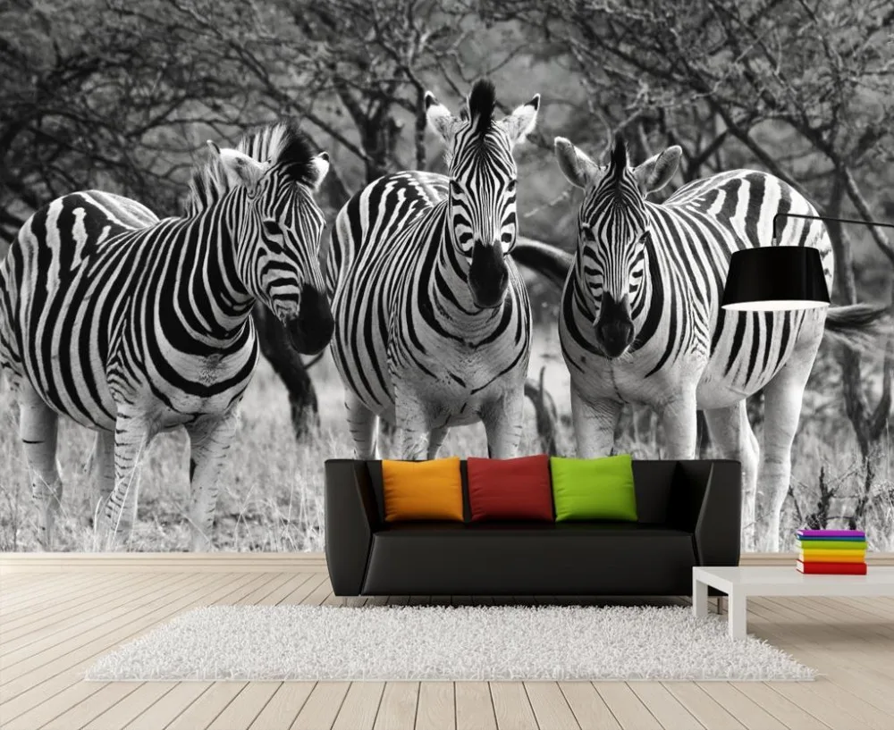 Tapete Zebra Werbeaktion-shop Für Werbeaktion Tapete Zebra Bei ... Fototapete Wohnzimmer Schwarz Weiss
