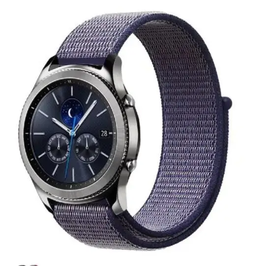 Браслет для Samsung galaxy watch 42 46 мм active Gear sport s2 s3 Neo Live zenwatch 1 2 Ticwatch E pro нейлоновые
