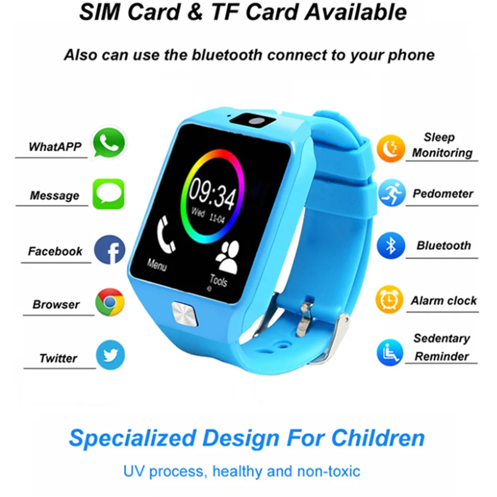  Heißer Verkauf Kinder Bluetooth Smart Uhr TouchScreen Sport Fitness Tracking GPS Locator Uhr GDeals