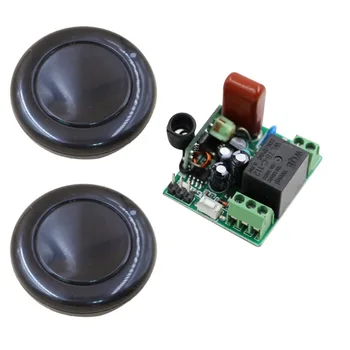 

New Black Mini AC 220V 10A 1CH Relay ON/OFF Wireless Remote Control Switch 2 Transmitter + Receiver 315/433mhz