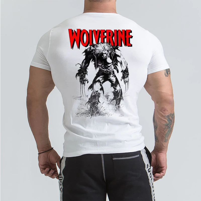 

Movie Wolveriner Spiderman hulk Super Hero T Shirt Men Women Casual 3d Printed Letter Short Sleeve T-shirt Streetwear Harajuku