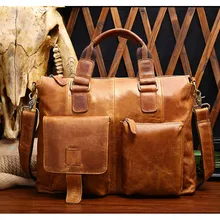 Бизнес Курьерские сумки Для мужчин Повседневное через плечо из натуральной кожи, мужские сумки из коровьей кожи Для мужчин молния мульти-функциональные сумки через плечо сумка цвета хаки