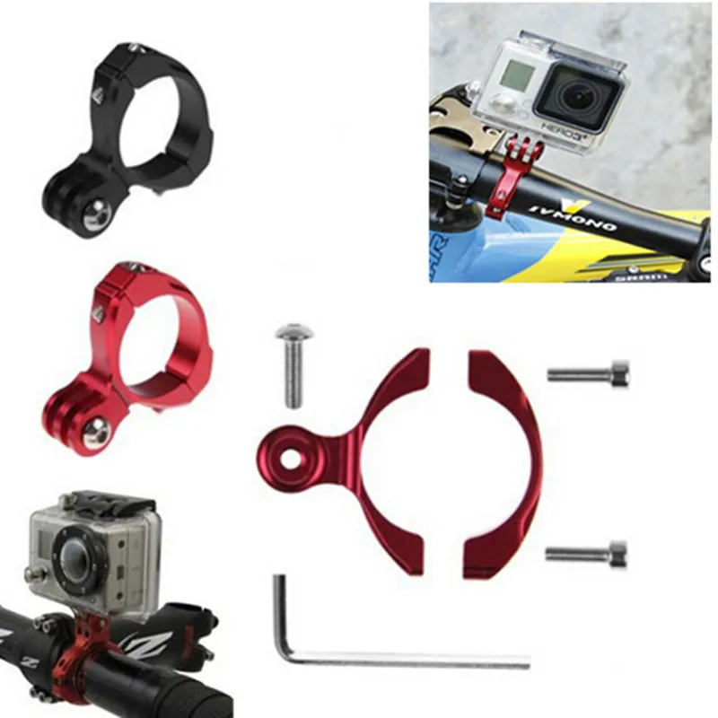 

High Quality Bicycle Bike CNC Aluminum Handlebar Bar Clamp Mount for Gopro Hero7 6 5 4 3 3+ SJ4000 4k Camera Accessories