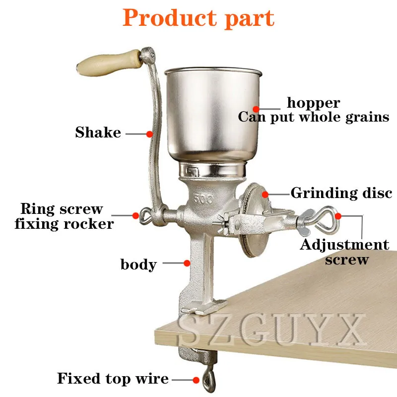 Кофемолка мини из нержавеющей стали ручная шлифовальная машина для зерен кофе мельница для еды Кукуруза ручная шлифовальная машина кухонный инструмент